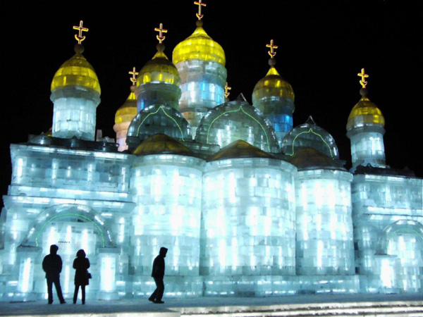 Russian style Castle Ice Lanterns